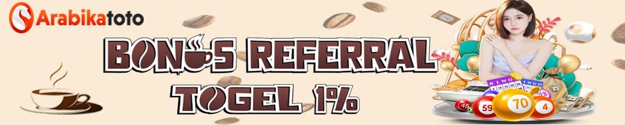 Bonus Referral Togel 1%